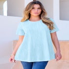 Textured Knit Swing Tee image number null