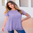 Allover Lace Swing Tee image number null
