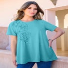 3-D Appliqued Swing Tee image number null