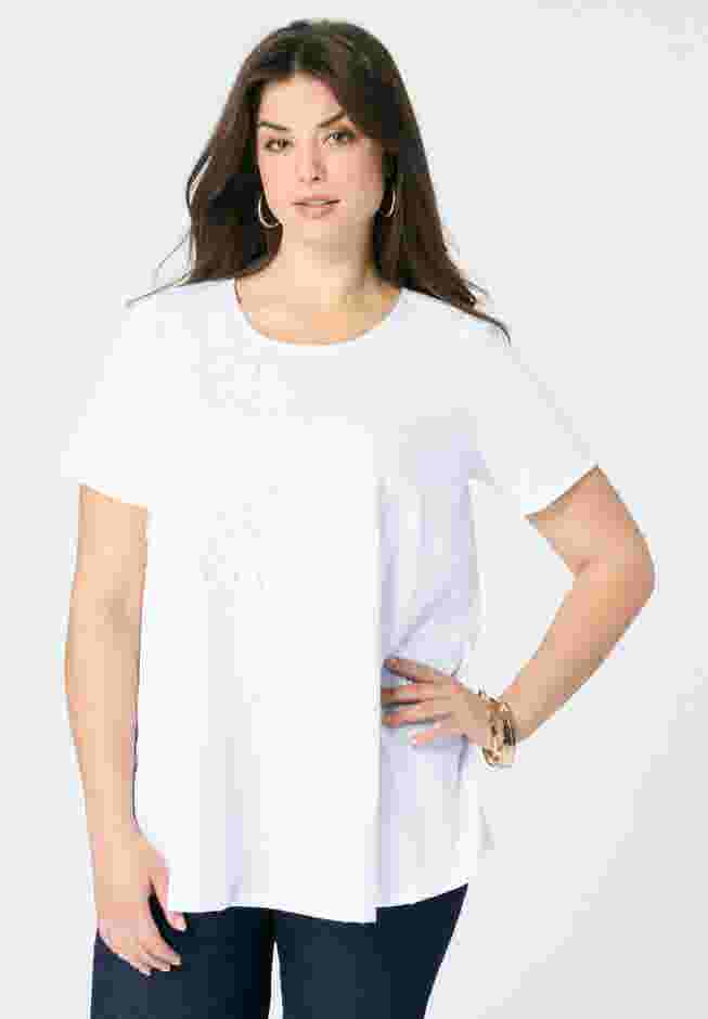 3-D Appliqued Swing Tee image number 0