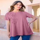 3-D Appliqued Swing Tee image number null