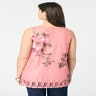 Printed Lace Tank image number null