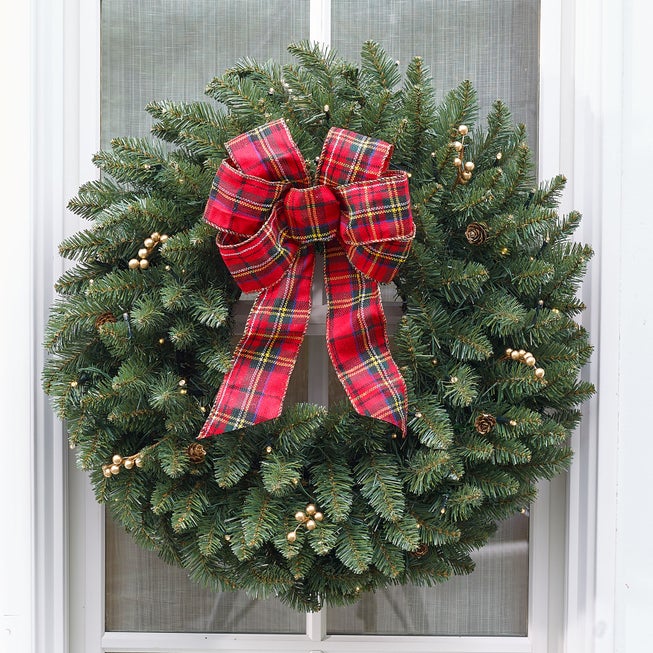 Large Pre-Lit Double-Sided Wreath image number 0