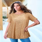 Sequined Swing Tee image number null