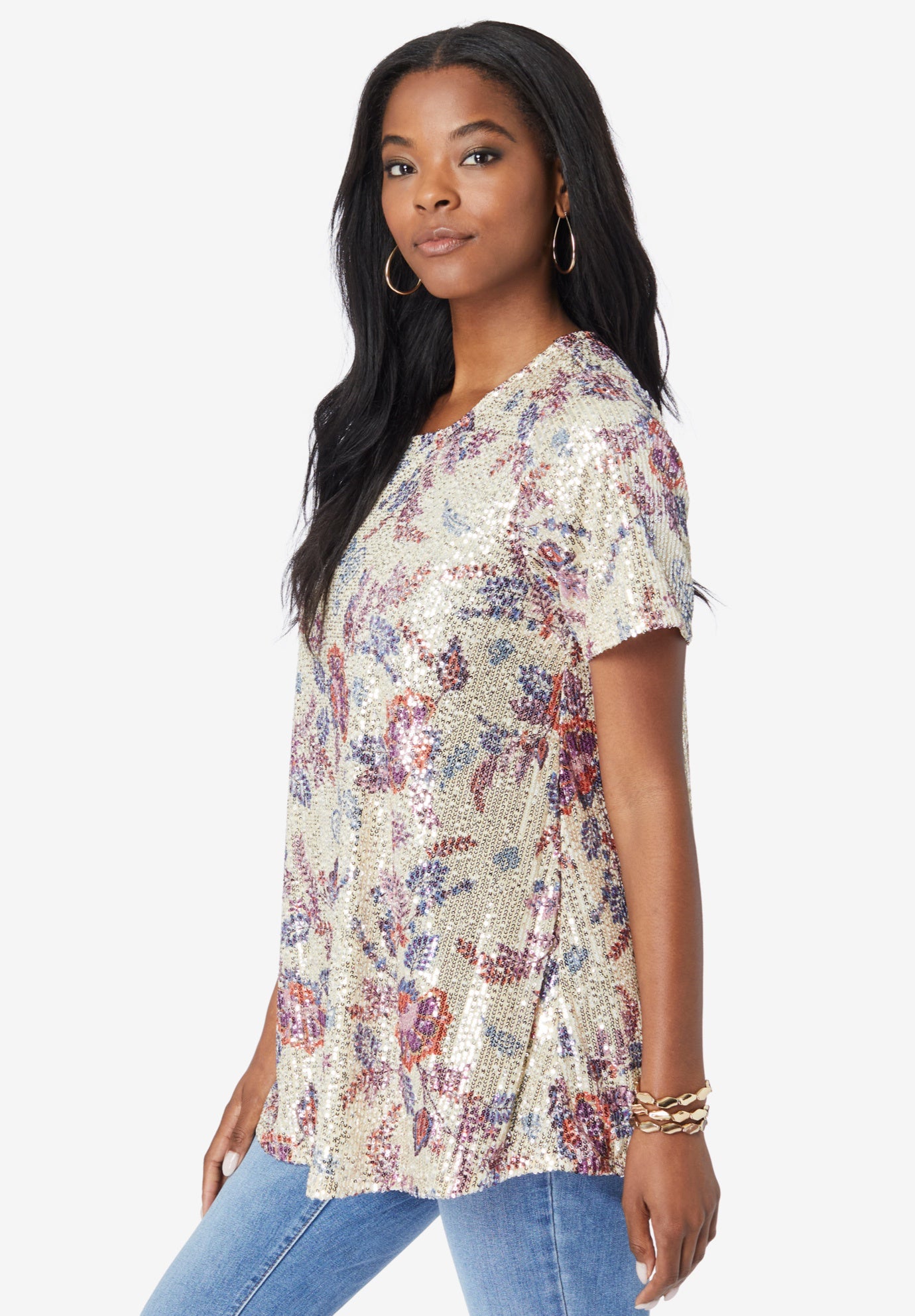 Sequined Swing Tee image number 2