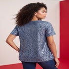 Plus Size Sequin Swing Tee image number 1