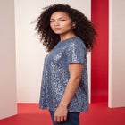 Plus Size Sequin Swing Tee image number 2
