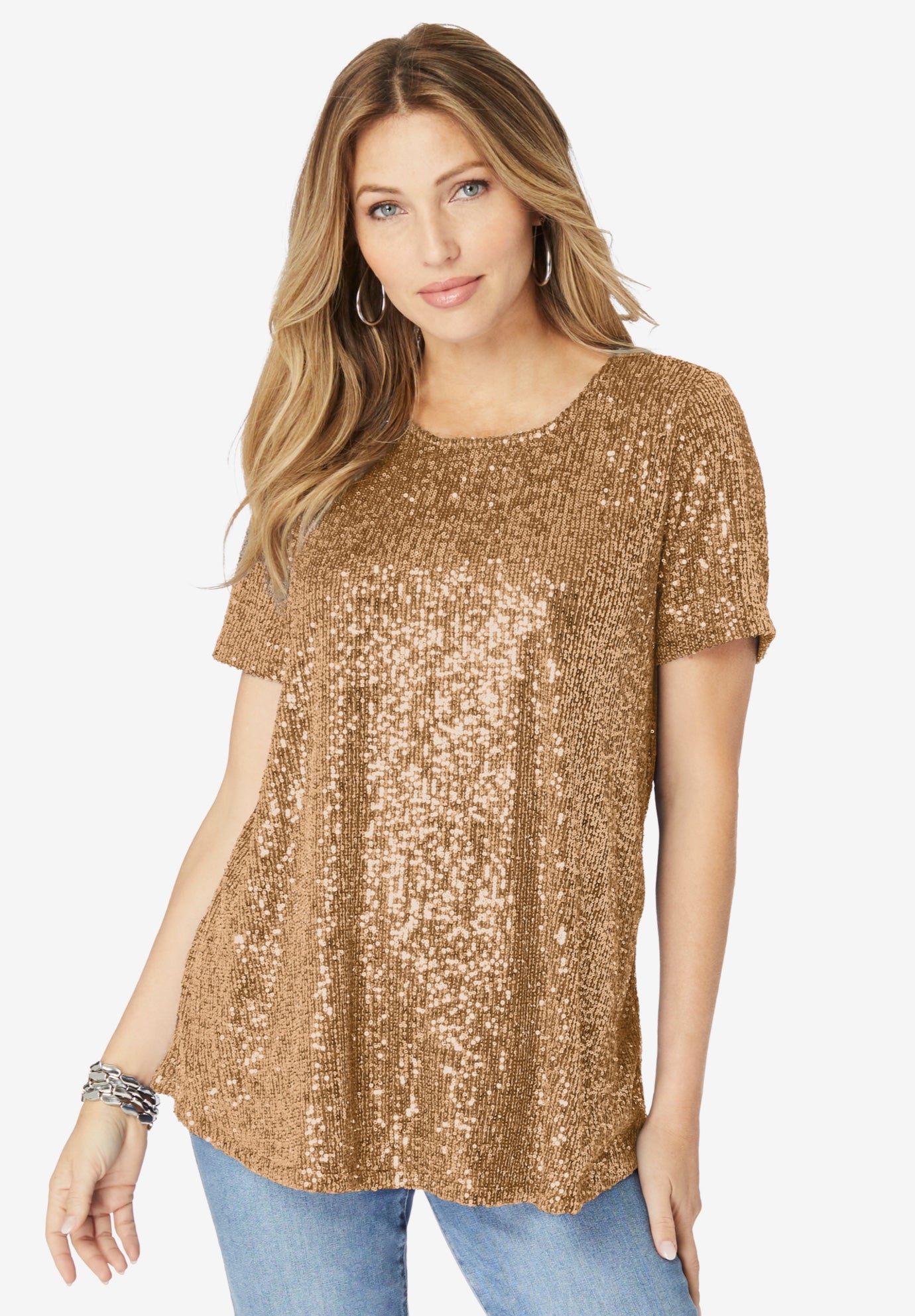 Sequined Swing Tee image number 1