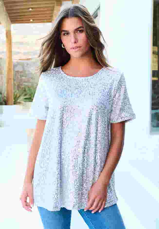 Sequined Swing Tee image number 0