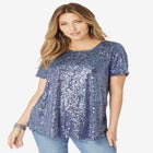 Plus Size Sequin Swing Tee image number 0