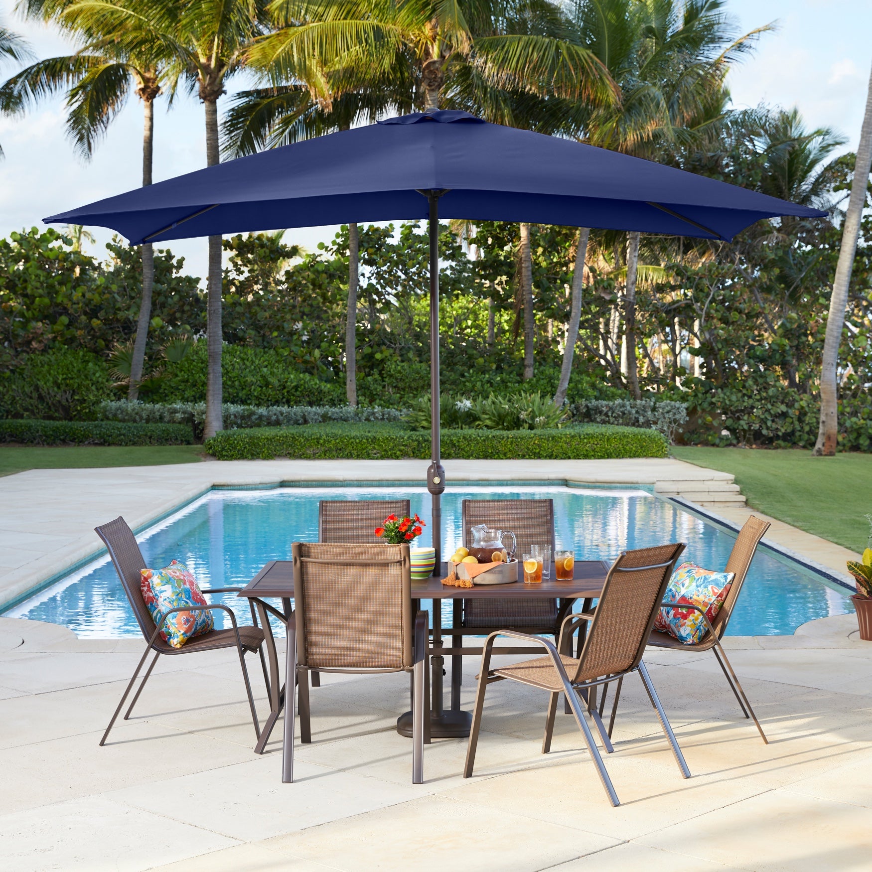 6&frac12; Ft. x 10 Ft. Oversized Rectangular Umbrella image number 0