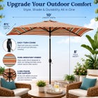6&frac12; Ft. x 10 Ft. Oversized Rectangular Umbrella image number null