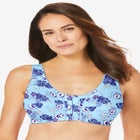 3-Pack Front-Close Cotton Wireless Bra image number null