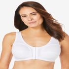3-Pack Front-Close Cotton Wireless Bra image number null