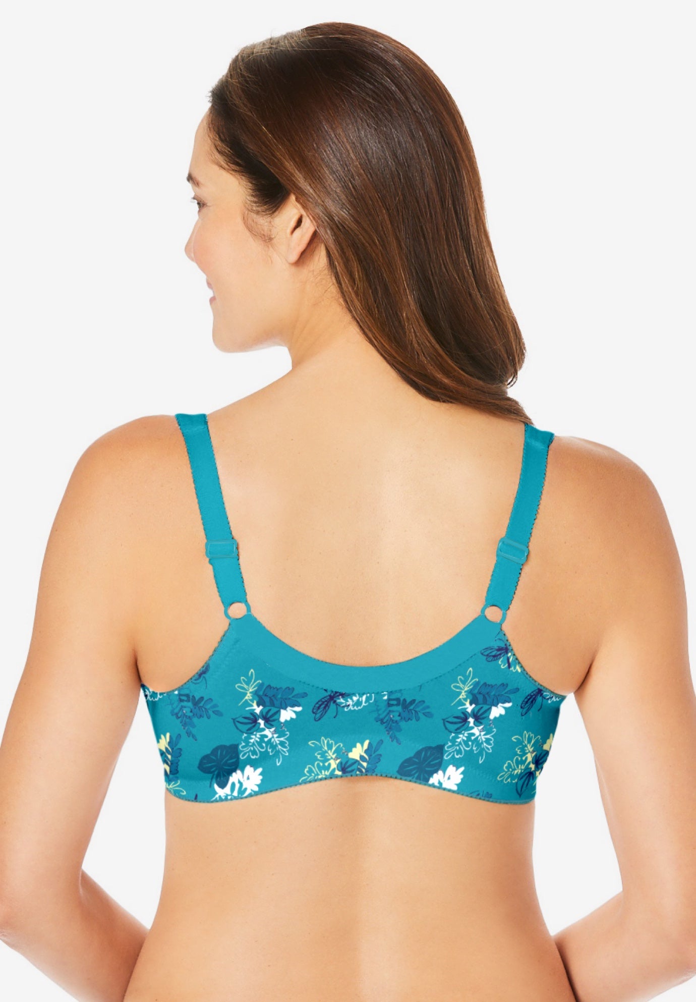 3-Pack Front-Close Cotton Wireless Bra image number 1