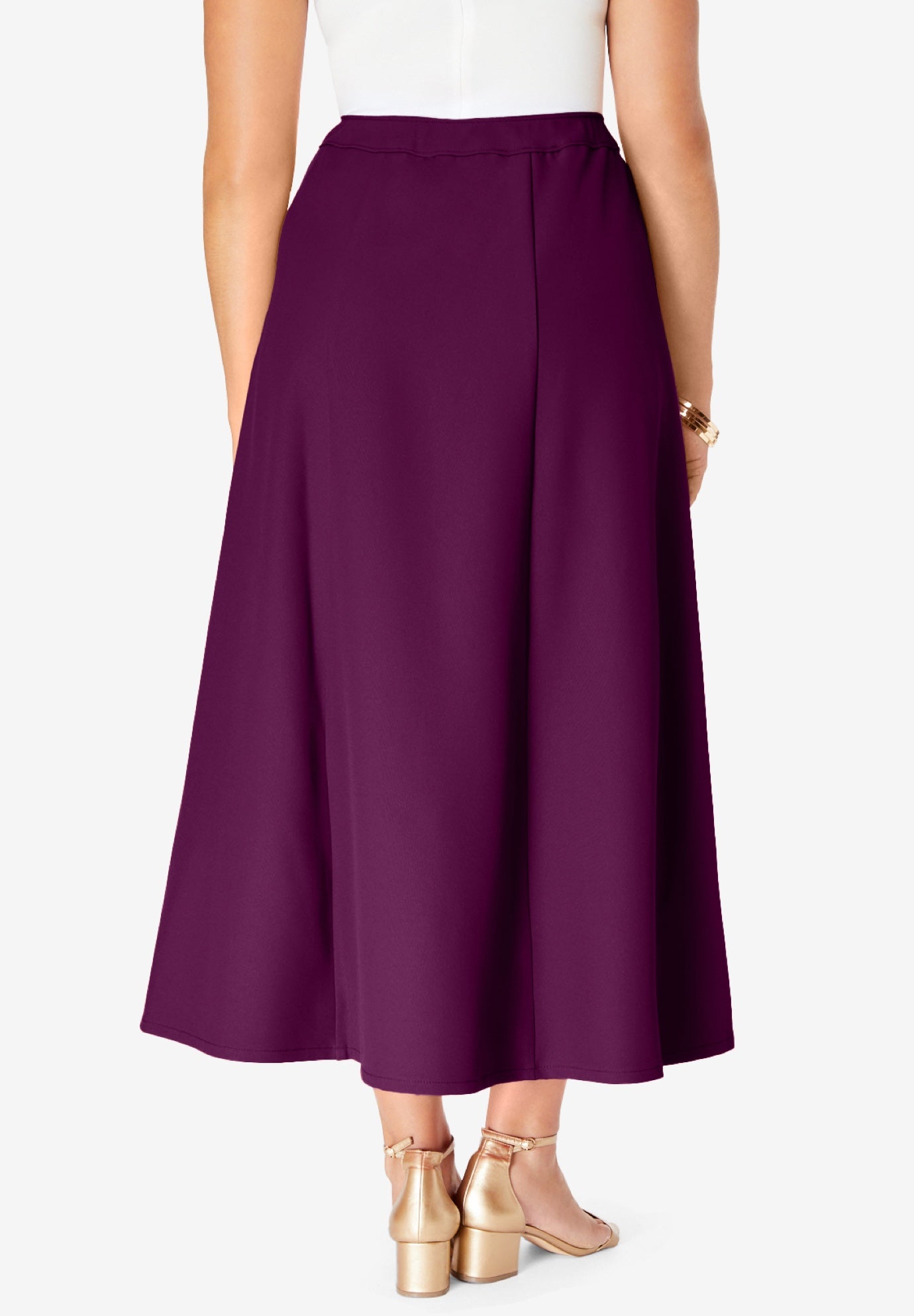 Plus Size Bend Over® A Line Skirt image number 1