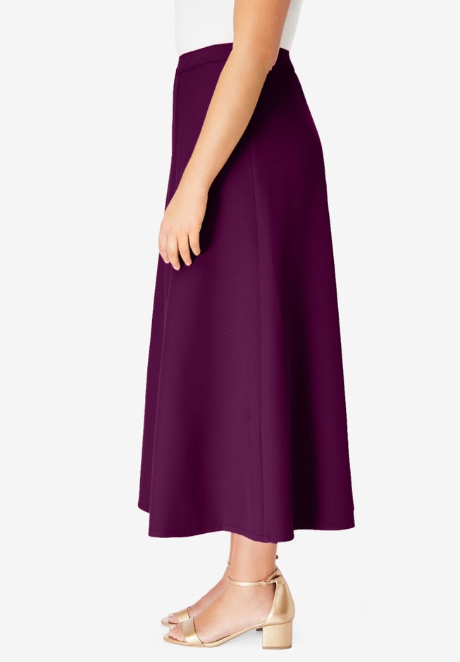 Plus Size Bend Over® A Line Skirt image number 2