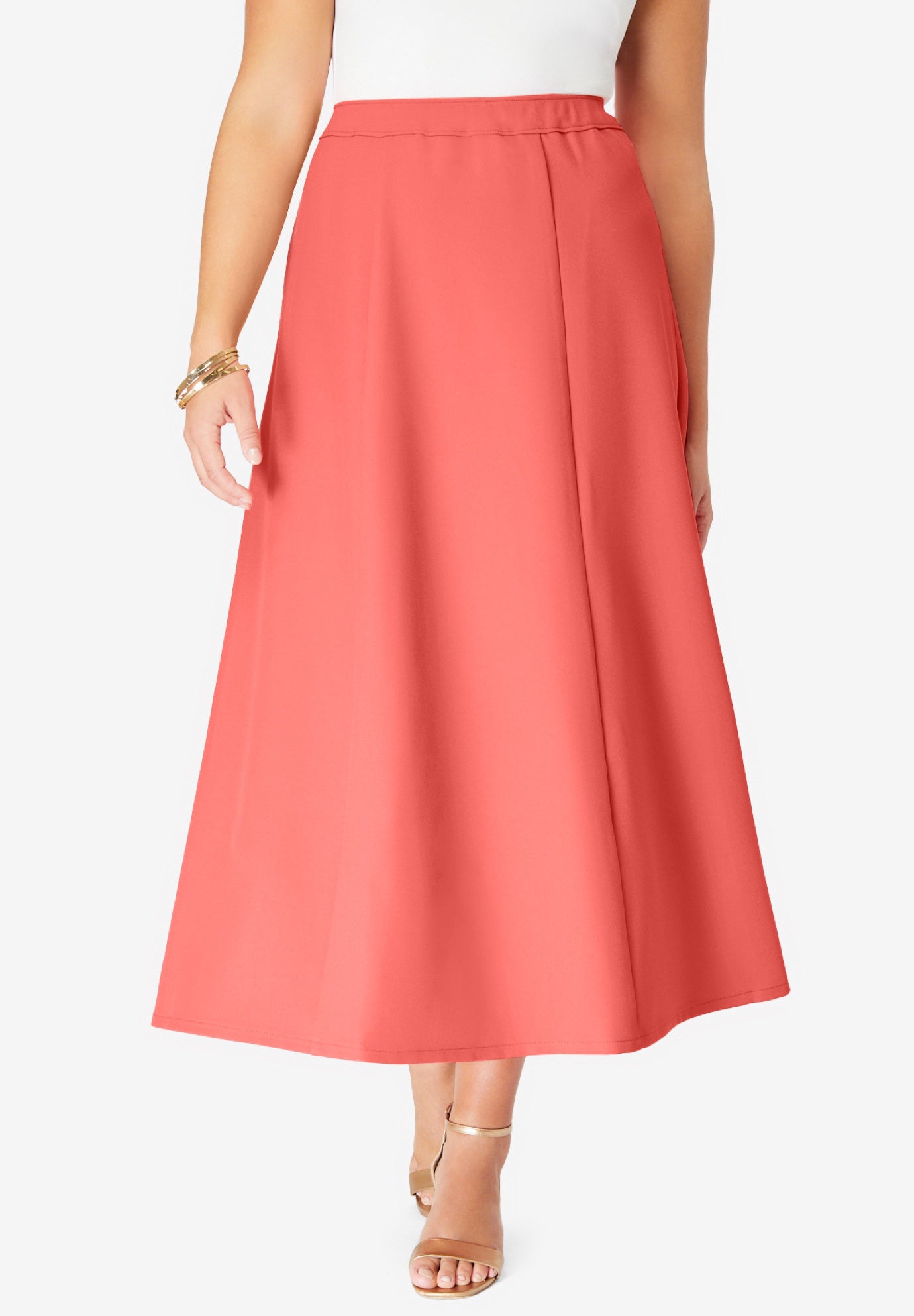 Plus Size Bend Over® A Line Skirt image number 0