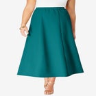Plus Size Bend Over® A Line Skirt image number null