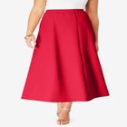 Plus Size Bend Over® A Line Skirt image number null