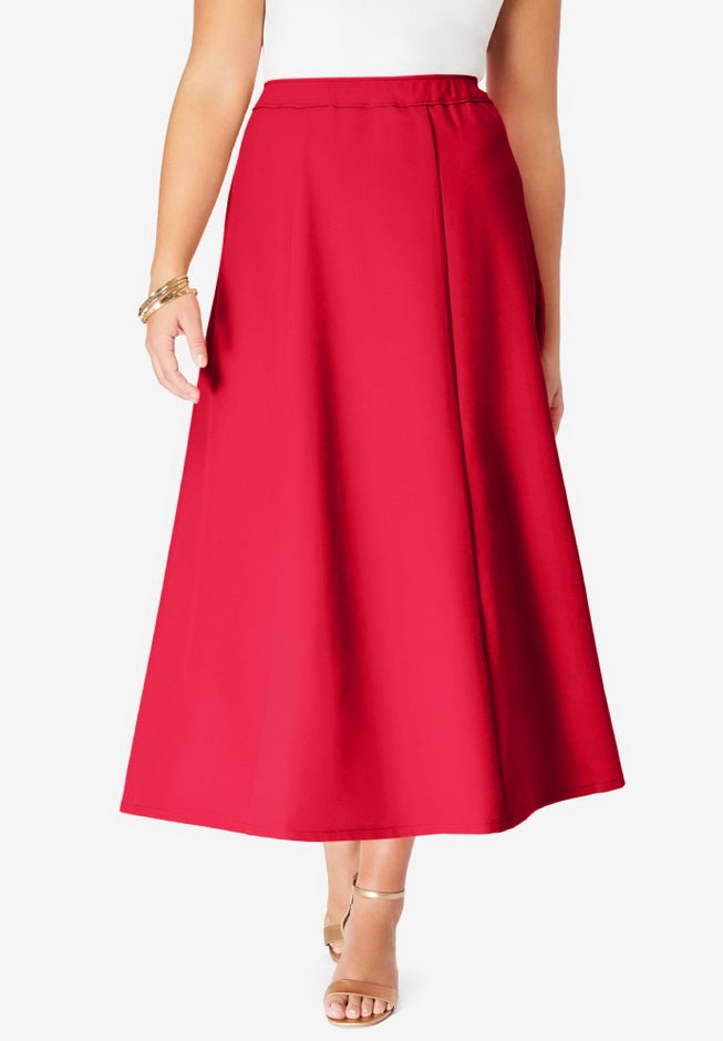 Plus Size Bend Over® A Line Skirt image number 0