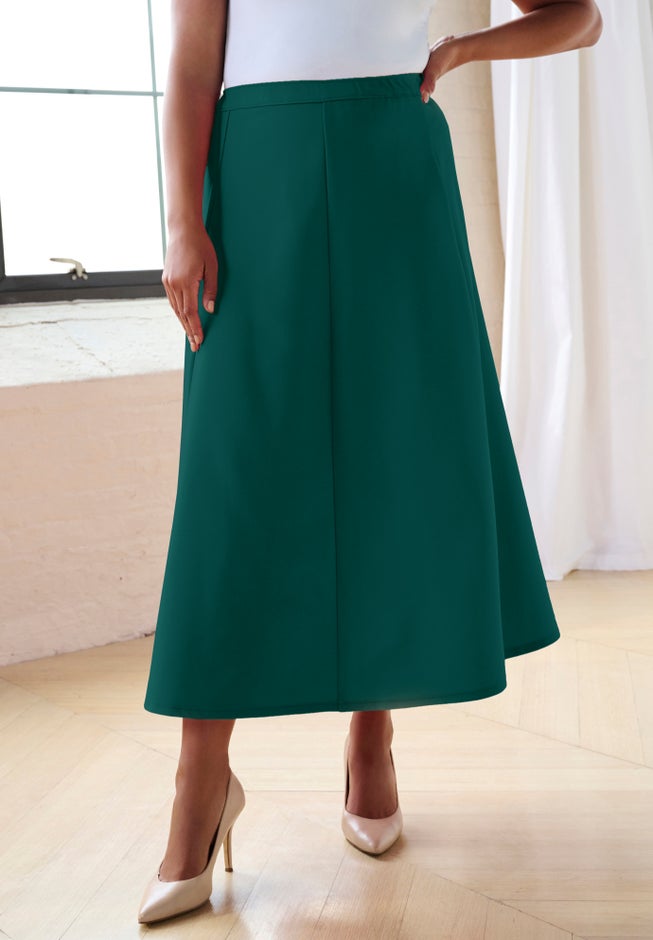 Plus Size Bend Over&reg; A Line Skirt image number 3