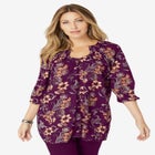 Ruffle Neck Boho Blouse. image number null
