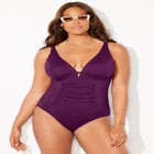 Shirred Underwire One Piece Swimsuit image number null