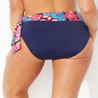 Shirred High Waist Bikini Bottom image number null