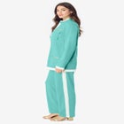 Side Stripe French Terry Pull On Pant Set image number null