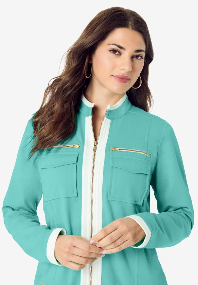 Side Stripe French Terry Pull On Pant Set image number 5