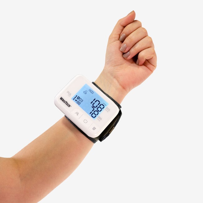 Talking Color Coded Wrist Blood Pressure Monitor image number null