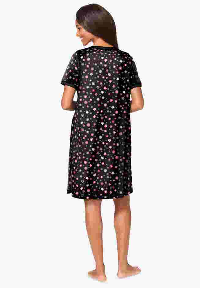 Short Henley Sleepshirt image number 1
