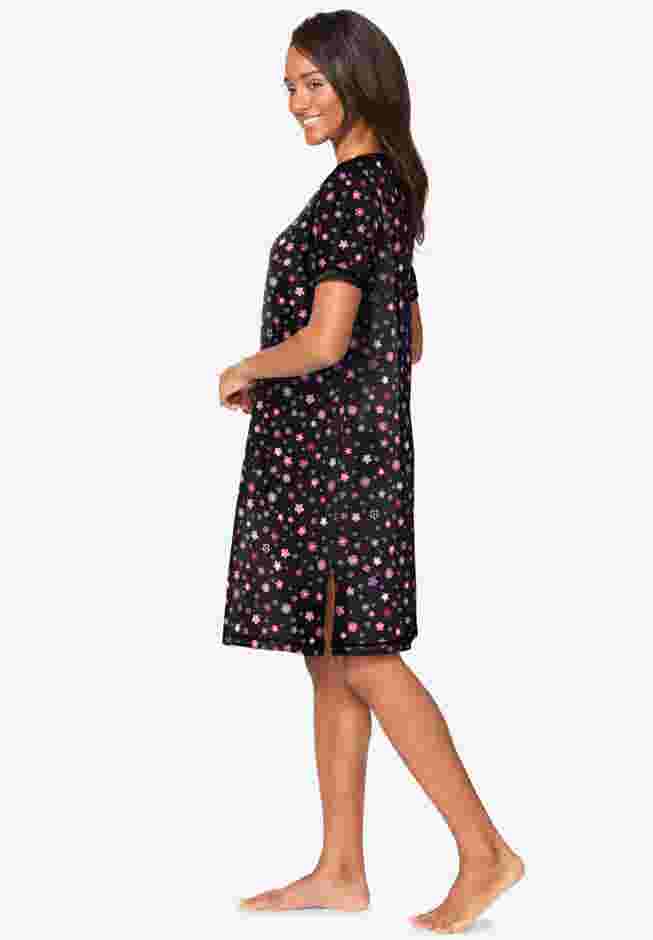 Short Henley Sleepshirt image number 2