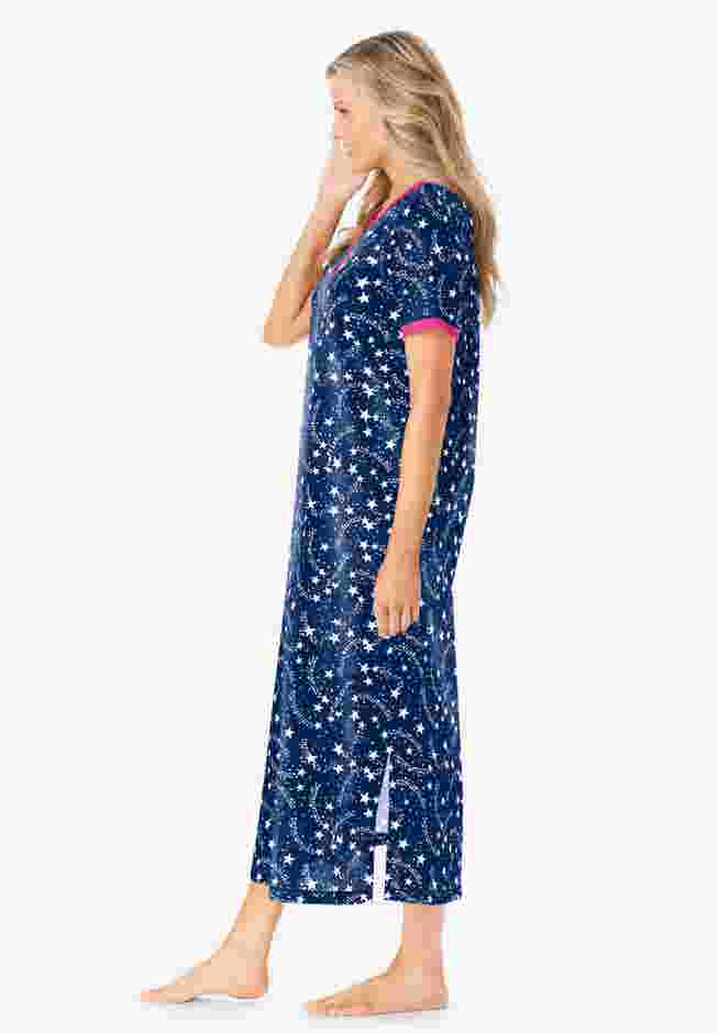 Long Henley Sleepshirt image number 2