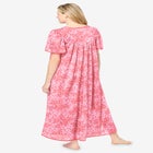 Long Silky Lace-Trim Gown image number null