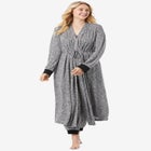 Marled Long Duster Robe  image number null