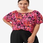 Keyhole Peasant Blouse image number null