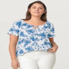 Keyhole Peasant Blouse image number null