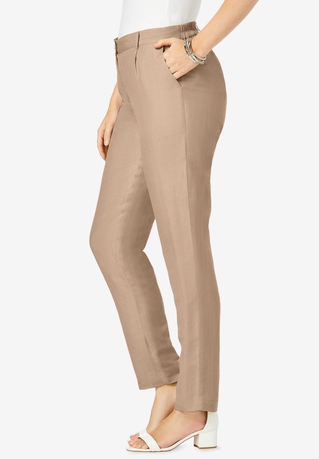 Linen Pleat-Front Pant image number 2