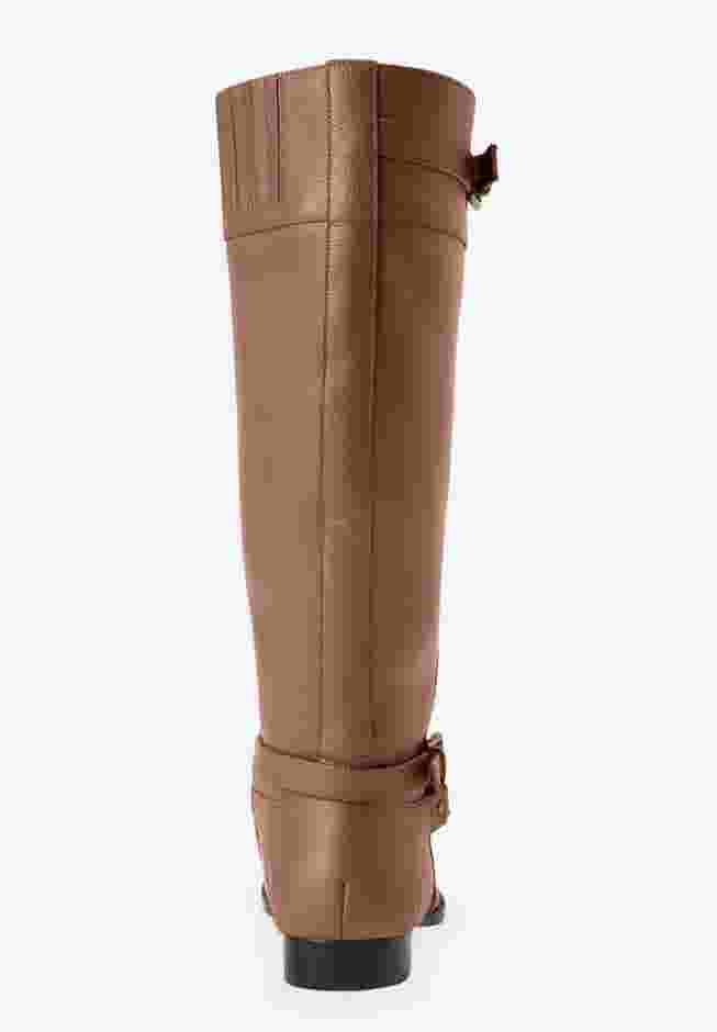 The Janis Tall Wide Calf Leather Boot By Comfortview image number 5