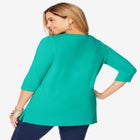 Stretch Knit Zip Tunic image number null