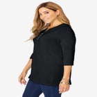 Stretch Knit Zip Tunic image number null