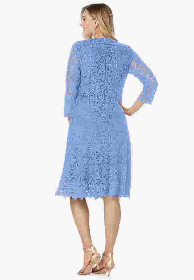 Lace Fit & Flare Dress image number 1