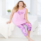 Scoopneck Tank & Capri Legging PJ Set  image number null