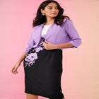 Floral Print Jacket Dress image number null