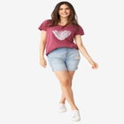 Denim Boyfriend Shorts image number null