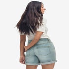 Denim Boyfriend Shorts image number null