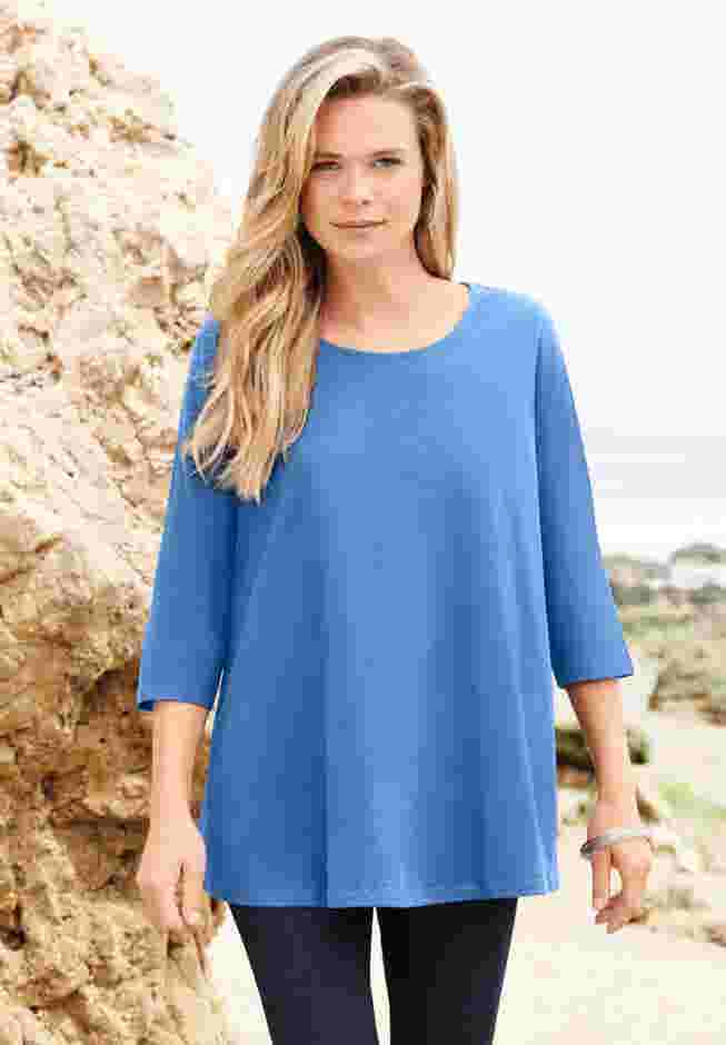 Ultimate Three Quarter Sleeve Swing Tee image number 5