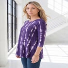 Plus Size Ultimate Three Quarter Sleeve Swing Tee image number 2